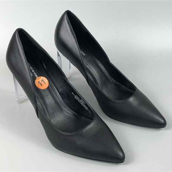 Marc NewYork By Andrew Marc Pointed Toe Clear Heels Size 11 - Picture 1 of 10